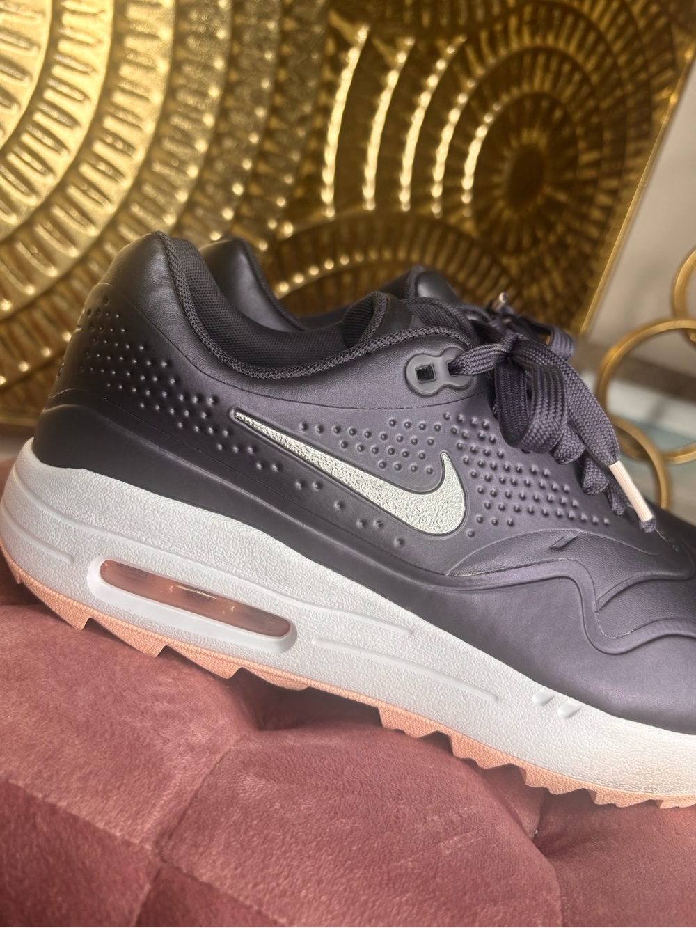 Nike Women’s Air Max 1 Golf 'Gridiron Echo Pink' - Picture 3 of 5